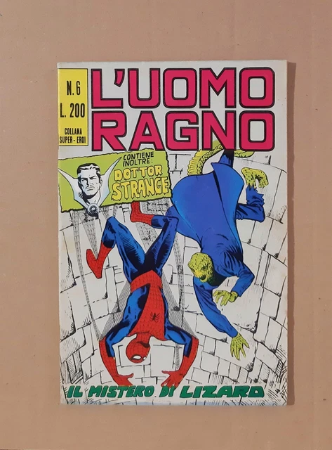 Amazing Spider-Man #6 Origin 1st app Lizard Marvel 1970 HIGH GRADE Italian KEY !