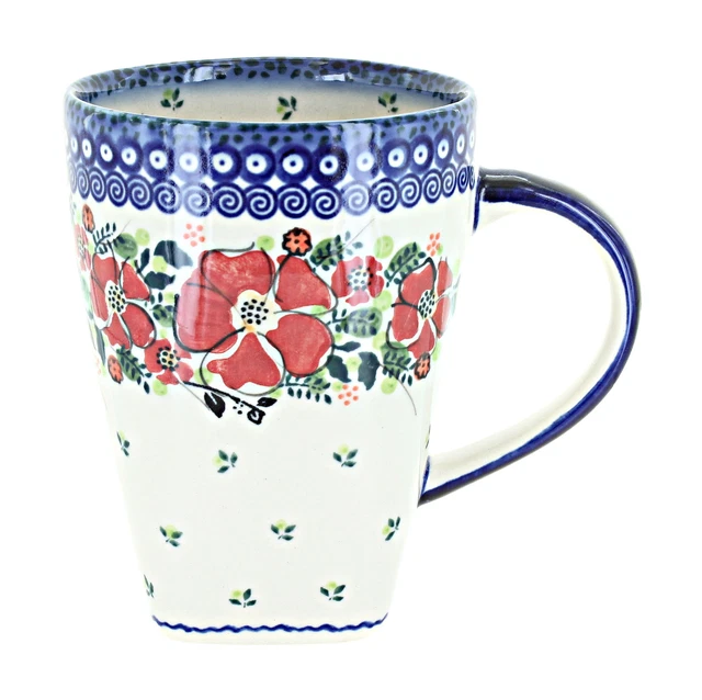 Blue Rose Polish Pottery Blair Large Coffee Mug