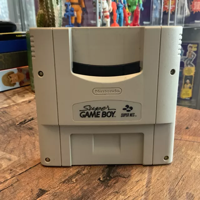 Super Nintendo Super Gameboy SNES Retro Video Game Cartridge Vintage Converter