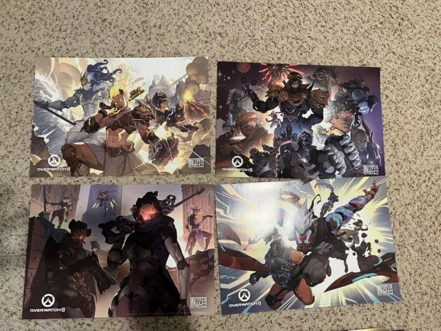 Blizzcon Exclusive 2023 Overwatch 2 All 4 Poster Blizzard Convention