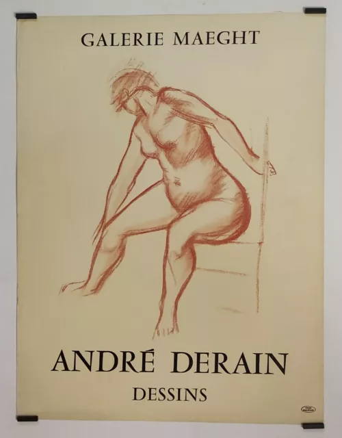 Derain André Dessins Affiche Originale Exposition Nue
