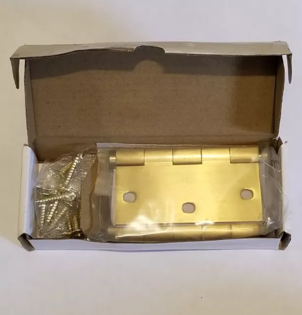 EMTEK 962134 Solid Brass Hinge 3.5" x 3.5" x 3.1" 2pc 12 screws included