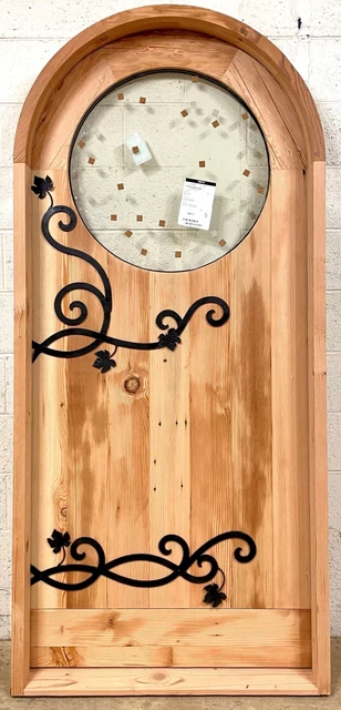 Rustic arched door solid wood oak mahogany alder birch maple Choose species/size