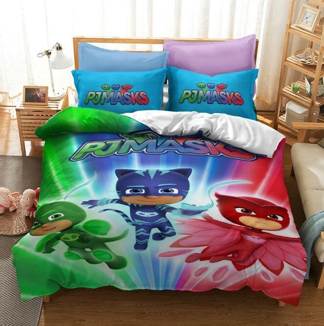 PJ MASKS COLLECTION Single/Double/King Bed Quilt Cover Set pillowcase