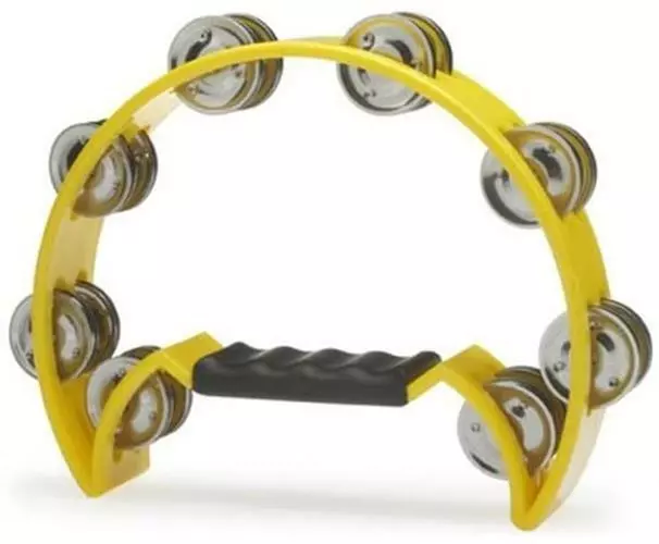 Stagg Plastic cutaway tambourine TAB2 YW with 16 jingles NEW FREE P&P