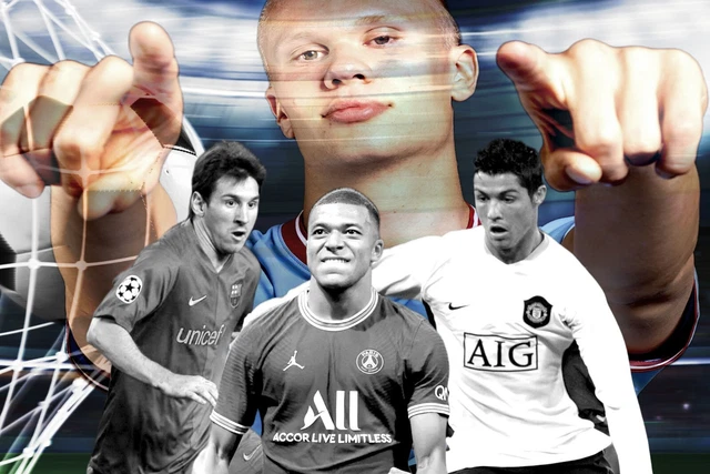 erling-haaland-kylian-mbappe-cristiano-ronaldo-lionel-messi-8x12-color