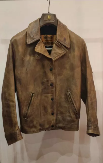 Belstaff leather jacket tg 42 S Malenotti Black Prince - matchless schott