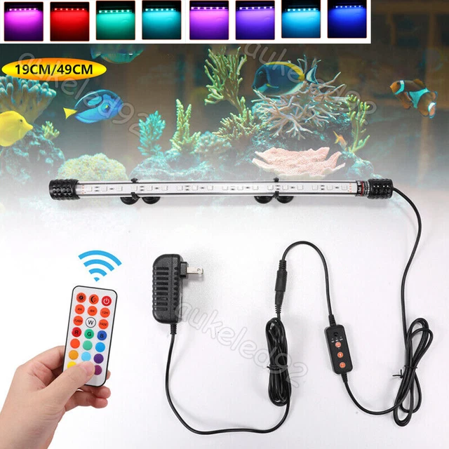 Aquarium Fish Tank RGB SMD LED Light Submersible Light Bar Strip Lamp W/ Remote