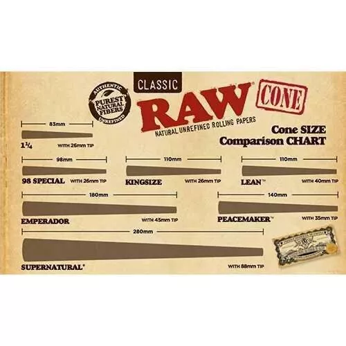 50 Count RAW Classic 98 Special Size Pre-Rolled Cones! Fast Shipping!!! 🚚🚚🚚💨