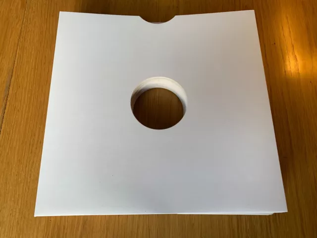 *DEFECT STOCK SAVE £££* 50 x White Card 10" Vinyl / Shellac 78RPM Record Sleeves