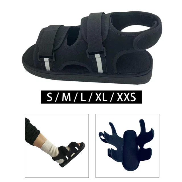 BLACK POSTOP CLOSED Toe Walking Shoe Orthopedic Fracture Support for