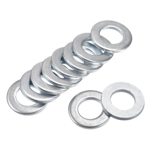 24mm x 13mm x 2.5mm Carbone Acier Plat Rondelle pour Vis Boulon 50Pcs