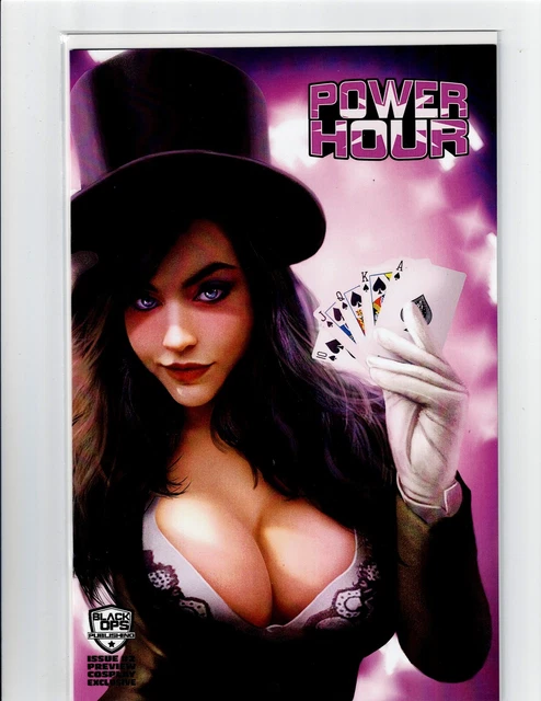 Power Hour #2 Preview Augusto Top Hat 2 Variant Cover Set Black Ops Publishing