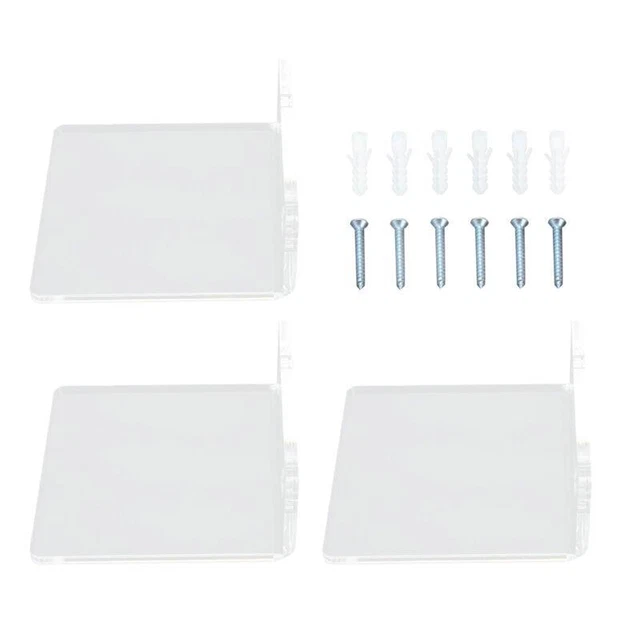 Acrylic Wall-Mounted Display Rack Home Shelf for Clear Floating Organization
