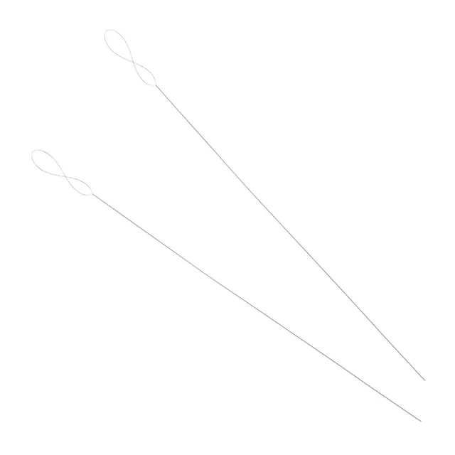 2 Pcs Nadeln Nähwerkzeug Perlennadel Kristallperlen Handschmuck Nadel Drehen