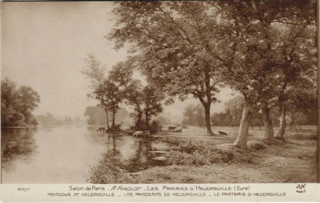 CPA AK A. RIGOLOT Les prairies d'Heudreville Paris Salon (378883)