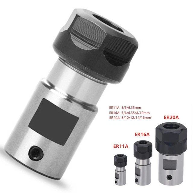 1*Motor Shaft ER11/ER16/ER20 Collet Chuck Extension Rod Tool Holder Milling/CNC