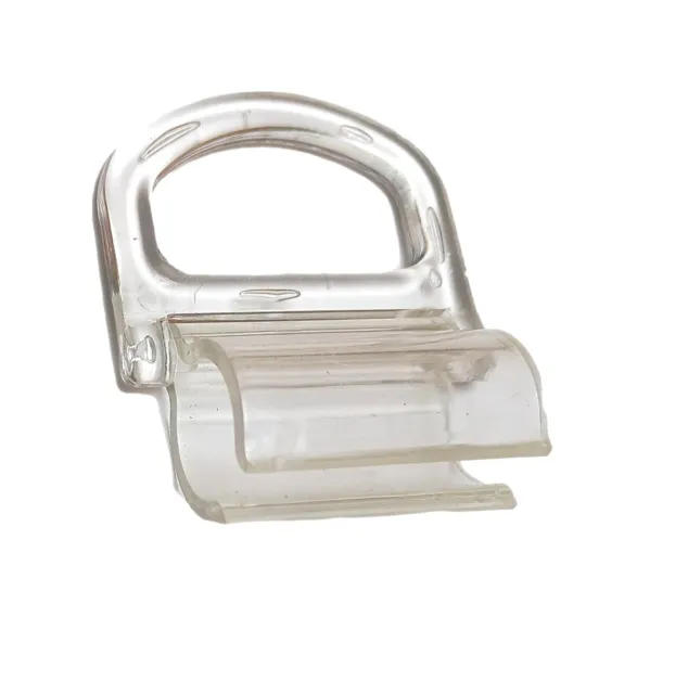 15mm Clear Handle Lifting Clamp Pull Cordless for Roller Shades Window Blinds