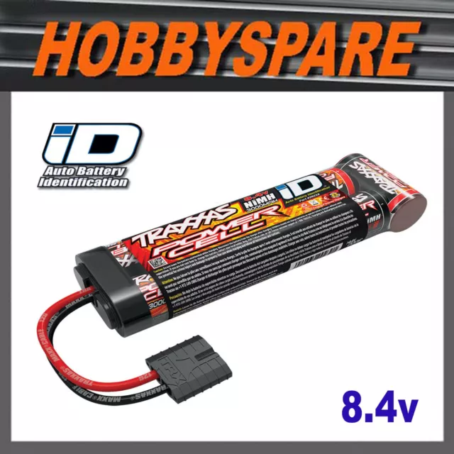 NEW TRAXXAS 8.4v 3000mah NiMH FLAT STICK PACK RC BATTERY iD 2923X POWER CELL