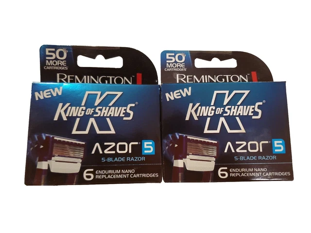 12 cartuchos Remington King of Shaves Azor5 ~ 2 cajas