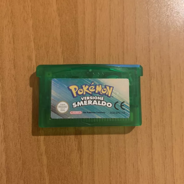 POKEMON SMERALDO Nintendo Game Boy Advance GBA ADESIVO PERFETTO PAL ITA