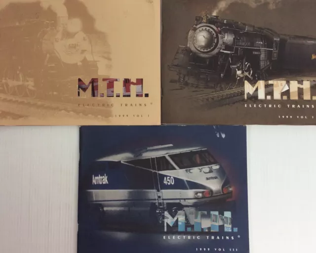 MTH Electric Train Railroad Collector Catalog 1999 Volume 1 2 3 Toys Hobbies