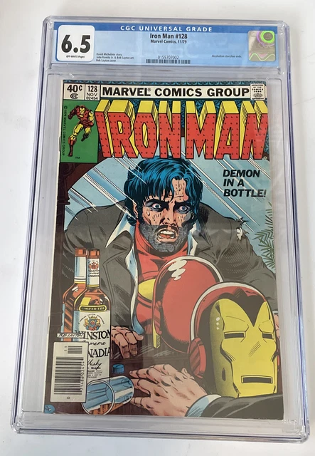 Iron Man #128 CGC 6.5 Marvel Comics Nov 1979 Alcholism story Bob Layton cover