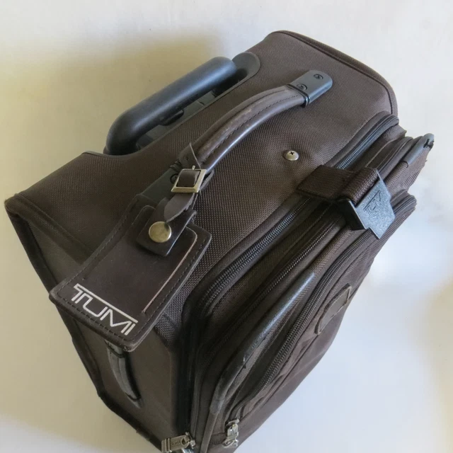 Brown Tumi Wheeled Rolling Carry On Suitcase 3