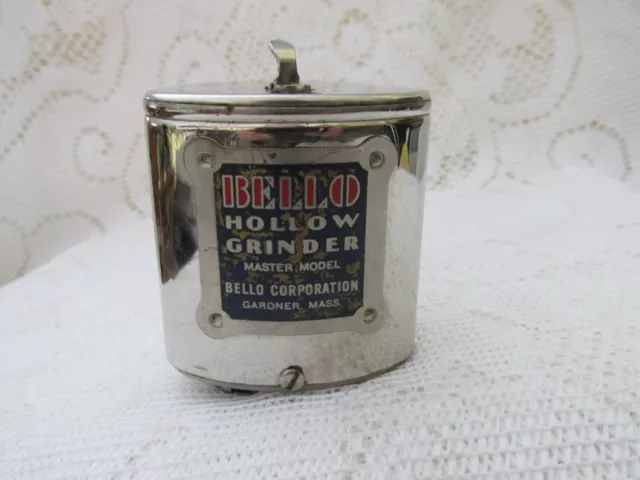 Vintage Bello Master Model Hollow Grinder Razor Blade Sharpener