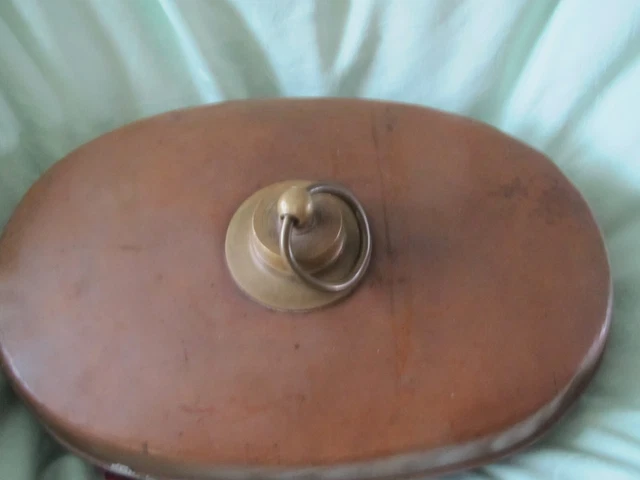 Bettflasche ovale Form. Rein Kupfer, Länge: ca: 28 Cm, alt.