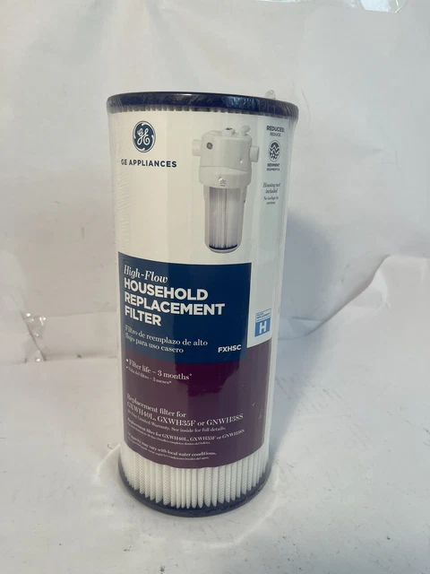 Filtro de repuesto para el hogar GE High-Flow H debajo del fregadero FXHSC - ¡NUEVO!