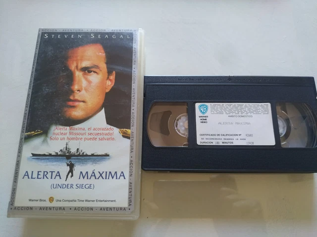 ALERTA MAXIMA STEVEN Seagal Warner 1992 - VHS Cinta Tape Espagnol EUR ...