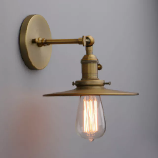 Retro Industrial Farmhouse Rustic Wall Lamp Sconce Iron Light Fixture w Switch