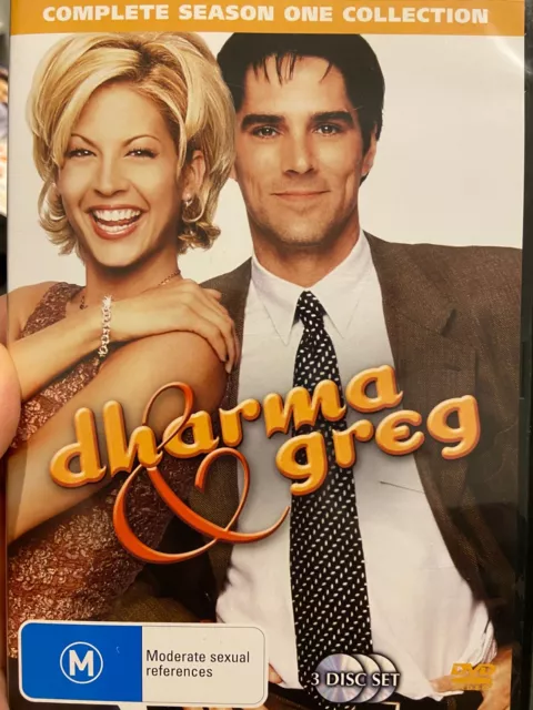 Dharma And Greg Season 1 region 4 DVD (3 discs) Jenna Elfman comedy tv series