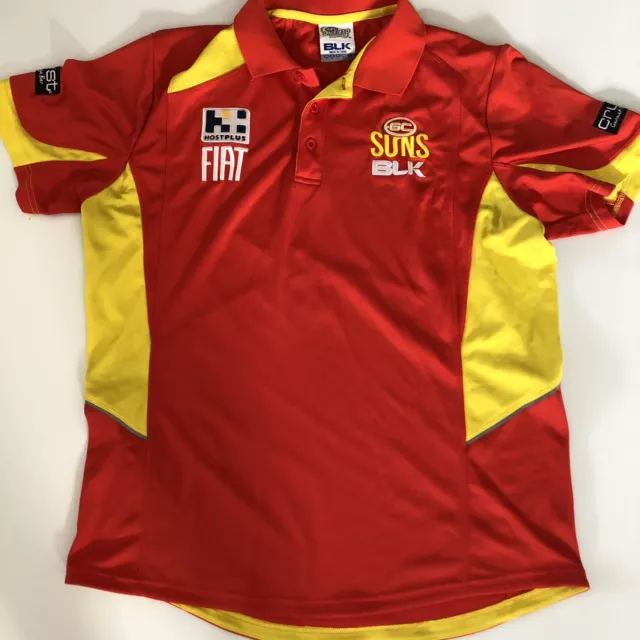 Gold Coast Suns AFL Team Gear Polo Shirt Size Large