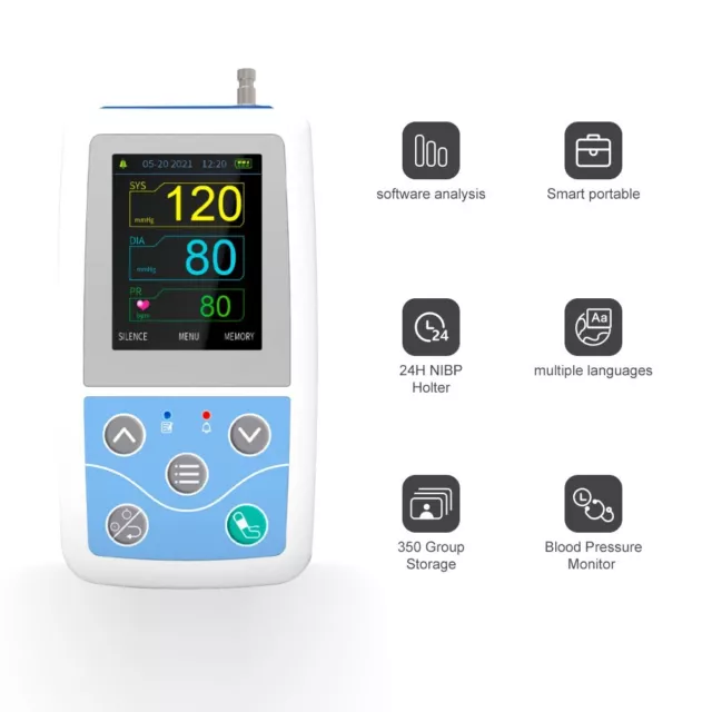 CONTEC ABPM50 Ambulatory Blood Pressure Monitor 24 Hours NIBP Recorder+Software 3