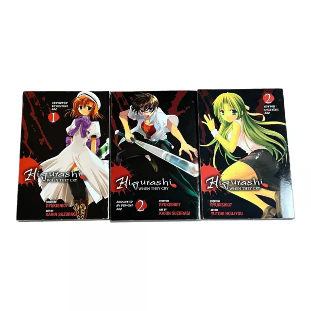 Higurashi When They Cry Manga Abducted by Demons & Drifting Cotton Arcs Series