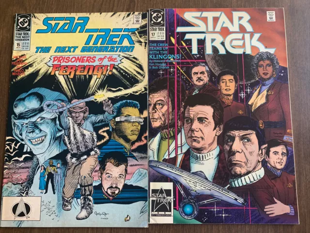 Star Trek: The Next Generation #15 & #17 - 1991 VF+/NM DC Comics Lot