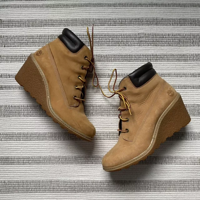 Timberland Wheat Amston Wedge Booties