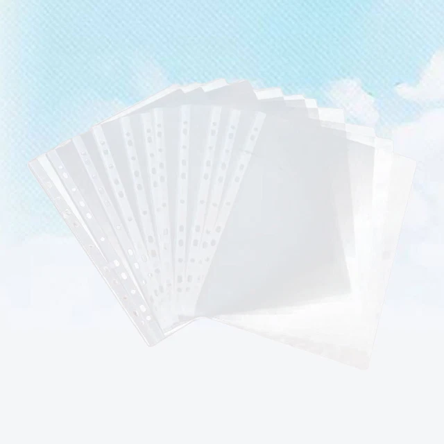 100 pz custodie per copertina trasparenti supporto carta sacchetto rilegante