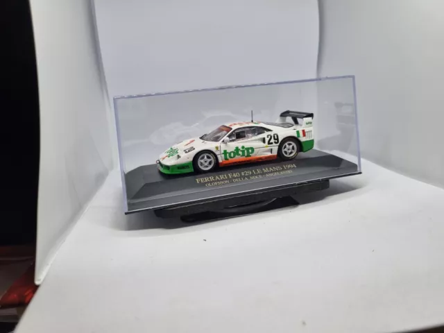 1/43 Scale Model Ferrari F40 Le Mans 1994 #29 White IXO FER010