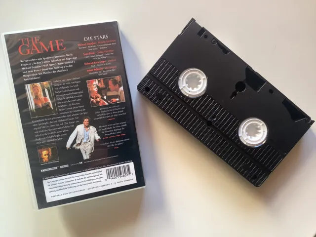 VHS Video Kassette, The Game, Michael Douglas, Sean Penn 2