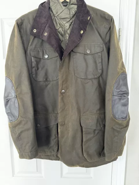 Barbour Ogston Men's Waxed Cotton Jacket MWX0700OL51 Olive XL Worn Once $550