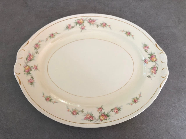 Homer Laughlin Eggshell Georgian COUNTESS Floral - 15" OVAL SERVING PLATTER