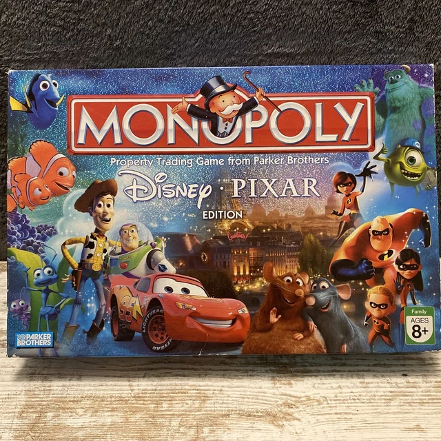 MONOPOLY DISNEY PIXAR Edition Board Game Complete 2007 Hasbro Toy Story
