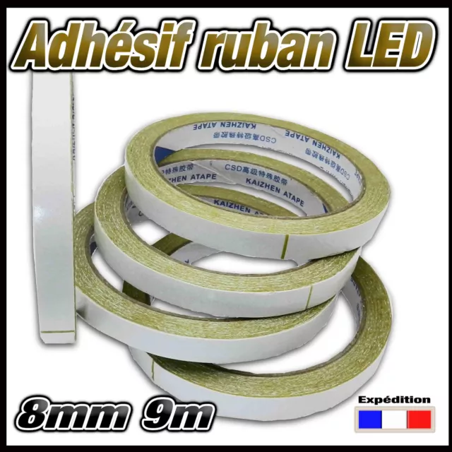 895-10# 9m d' adhésif pour ruban LED largeur 10mm  - Strip LED