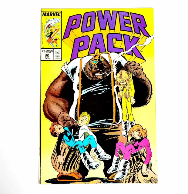 Power Pack #32 Marvel Comics 1st Appearance Garbage Man Key Issue VF / NM
