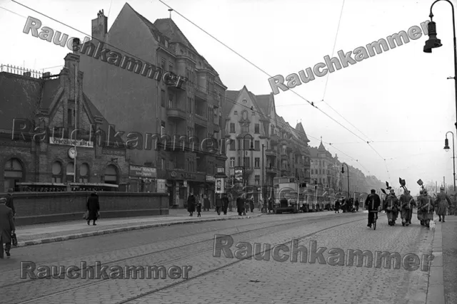 10x15 PE-Foto BVG Busse Berlin Prenzlauer Allee um 1943/44