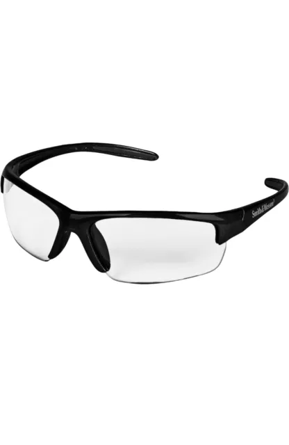Smith & Wesson 21296 Safety Glasses, Wraparound Clear Polycarbonate Lens,