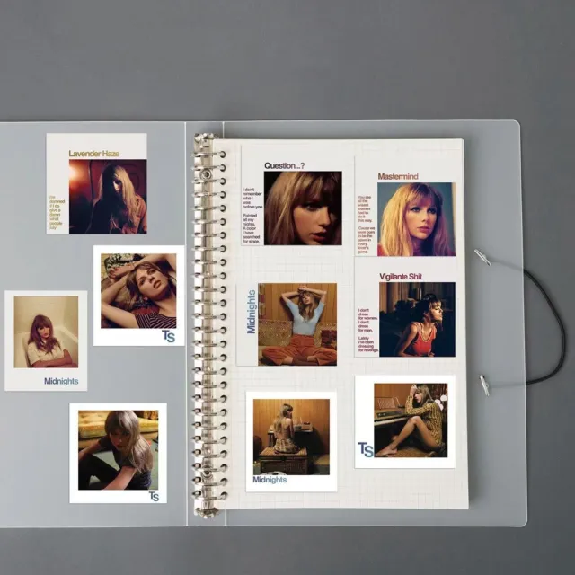 50 Taylor Swift Midnights Album Waterproof Gift Polaroid Stickers Set No Repeat
